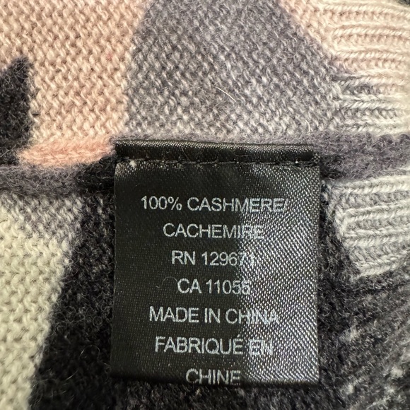 Skull Cashmere Camouflage - Black, Pink and Gray Sweater - Picture 13 of 14